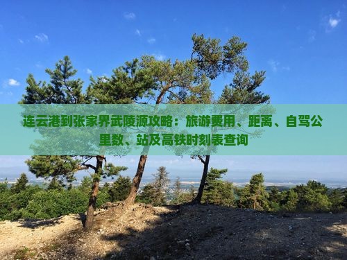 连云港到张家界武陵源攻略