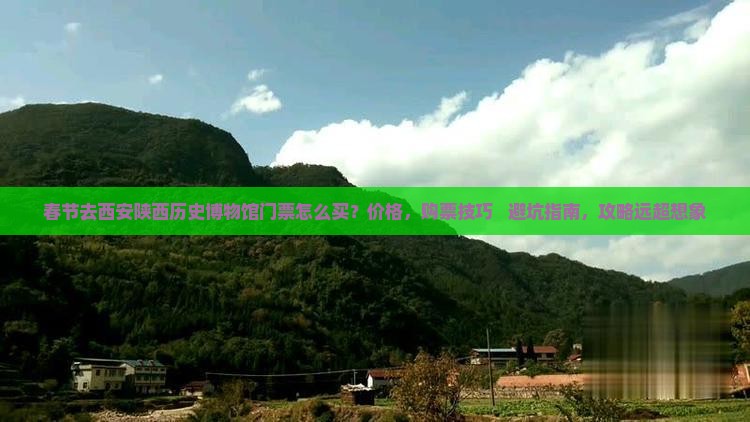 春节去西安陕西历史博物馆门票怎么买？价格，购票技巧 + 避坑指南，攻略远超想象