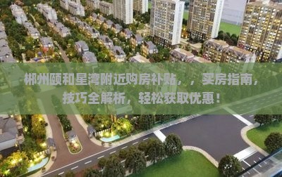 郴州颐和星湾附近购房补贴